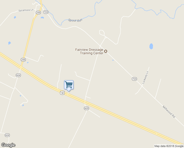 map of restaurants, bars, coffee shops, grocery stores, and more near Thornton Road in Boyce
