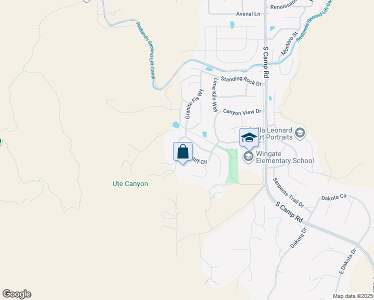 map of restaurants, bars, coffee shops, grocery stores, and more near 2153 Red Cliff Circle in Grand Junction