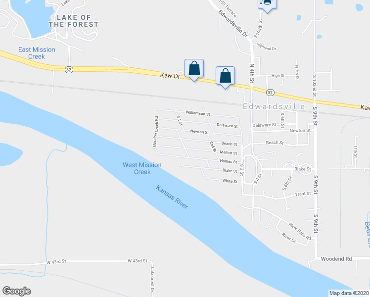 map of restaurants, bars, coffee shops, grocery stores, and more near 100 Mellott Street in Edwardsville