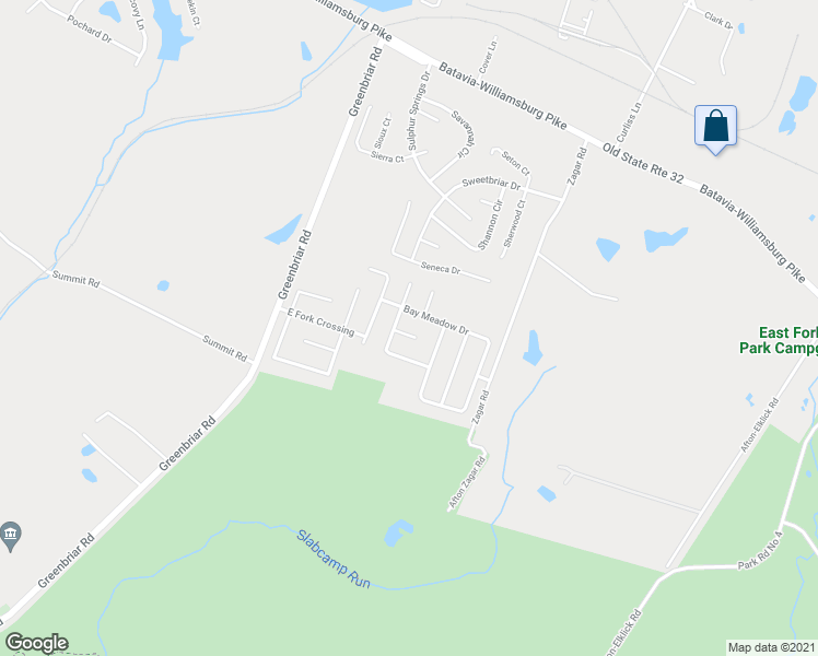 map of restaurants, bars, coffee shops, grocery stores, and more near 166 Sunrise Court in Batavia