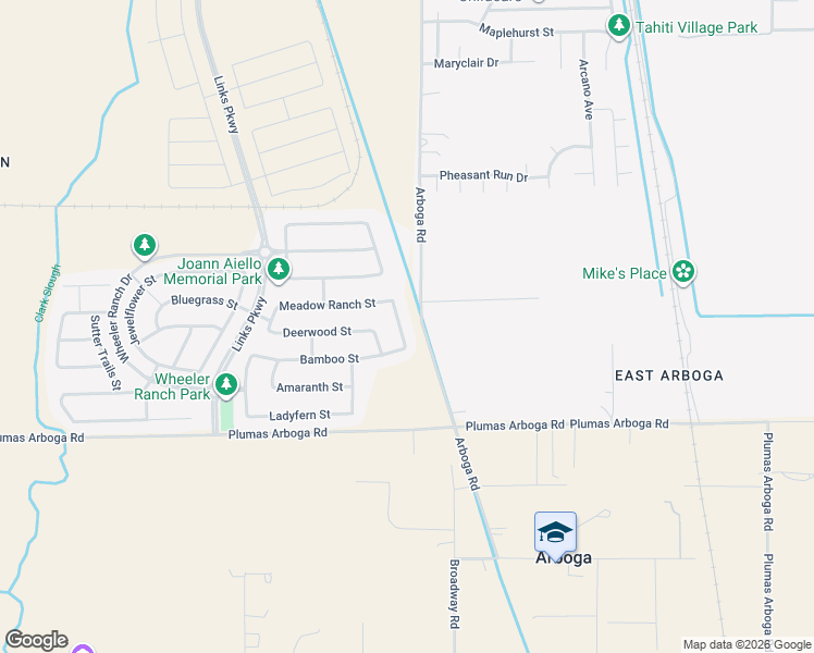 map of restaurants, bars, coffee shops, grocery stores, and more near 3613 Morning Glory Street in Olivehurst