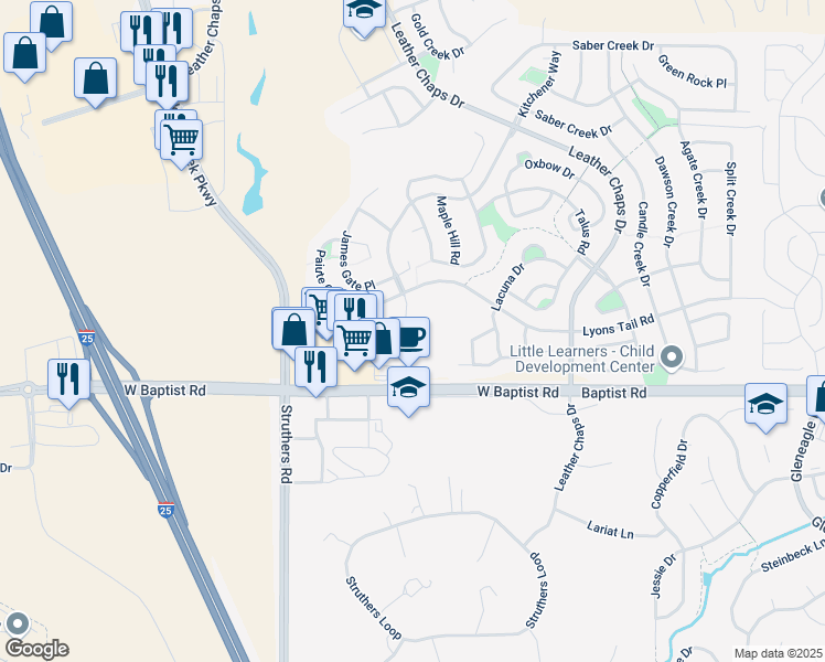 map of restaurants, bars, coffee shops, grocery stores, and more near 806 Marine Corps Drive in Monument
