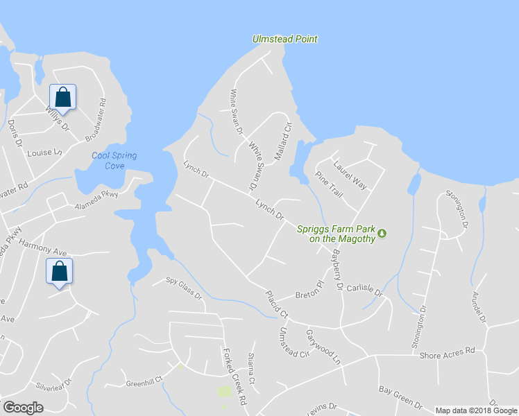 map of restaurants, bars, coffee shops, grocery stores, and more near 940 Lynch Drive in Arnold