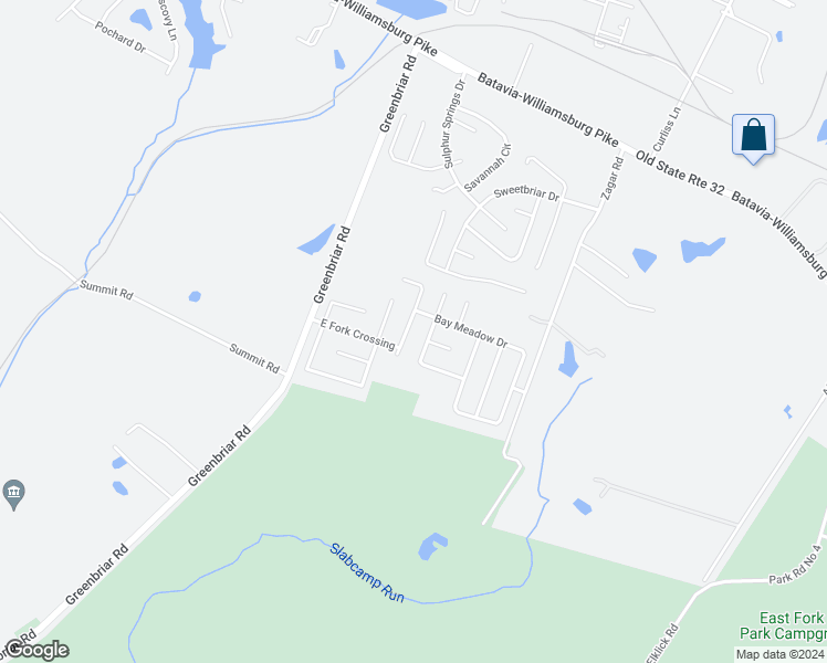 map of restaurants, bars, coffee shops, grocery stores, and more near 265 Sunny Meadow Drive in Batavia