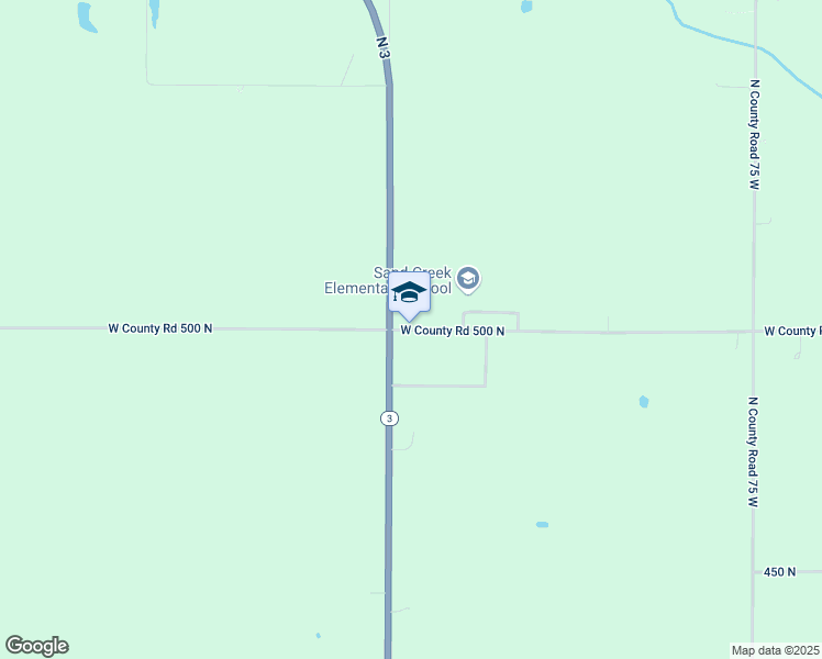 map of restaurants, bars, coffee shops, grocery stores, and more near 1450 West County Road 500 North in North Vernon