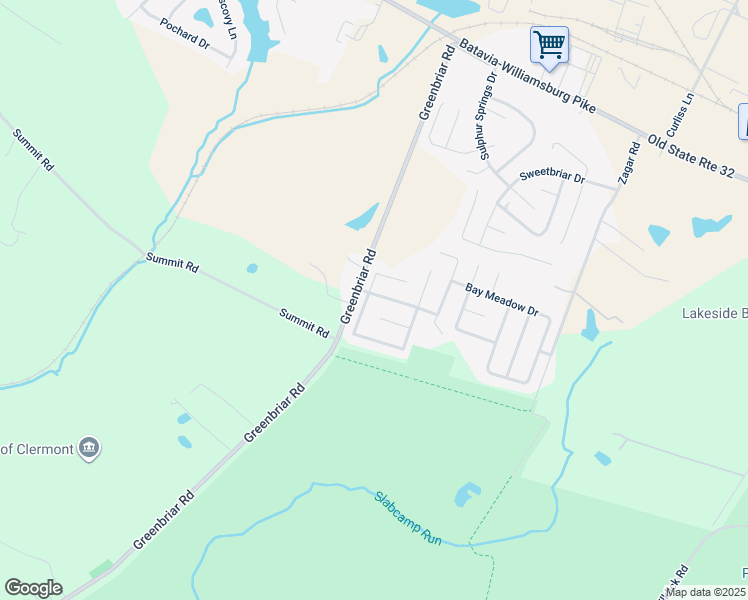 map of restaurants, bars, coffee shops, grocery stores, and more near 311 East Fork Crossing in Batavia