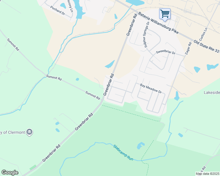 map of restaurants, bars, coffee shops, grocery stores, and more near 315 East Fork Crossing in Batavia