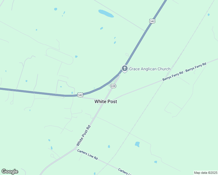 map of restaurants, bars, coffee shops, grocery stores, and more near 140 White Post Road in White Post