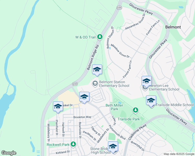 map of restaurants, bars, coffee shops, grocery stores, and more near 20235 Nightwatch Street in Ashburn