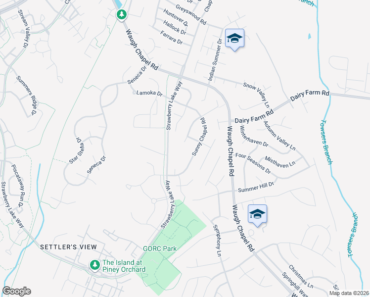 map of restaurants, bars, coffee shops, grocery stores, and more near 2347 Chapel Hill Boulevard in Odenton