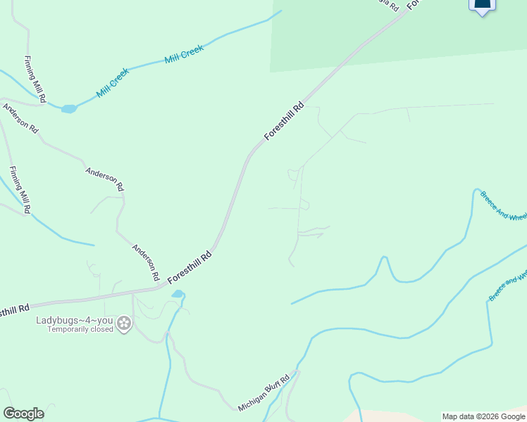 map of restaurants, bars, coffee shops, grocery stores, and more near 29041 Ridge View Road in Foresthill