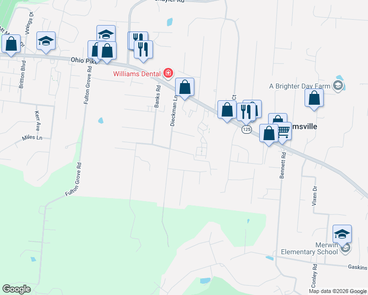 map of restaurants, bars, coffee shops, grocery stores, and more near 885 Stanlyn Drive in Cincinnati