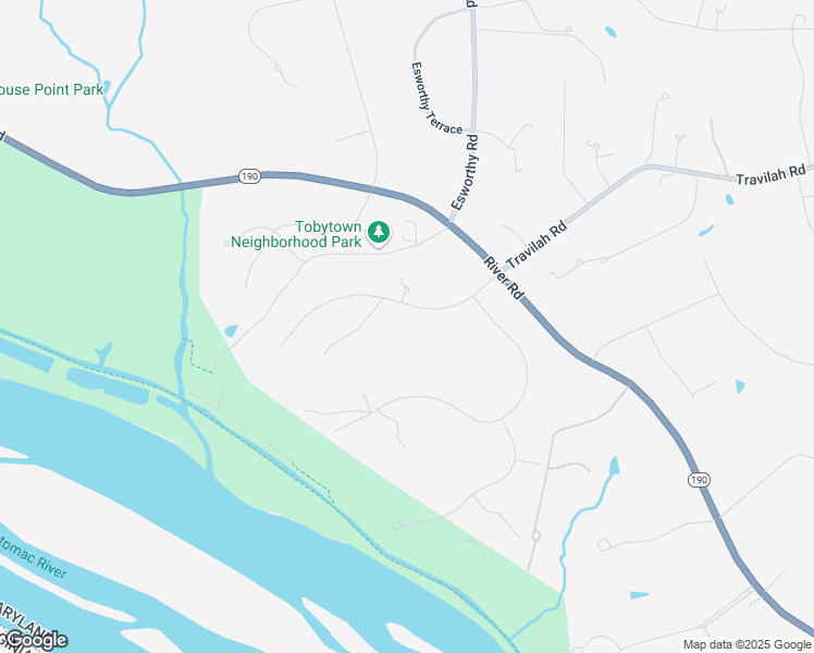 map of restaurants, bars, coffee shops, grocery stores, and more near 12409 Rivers Edge Drive in Potomac