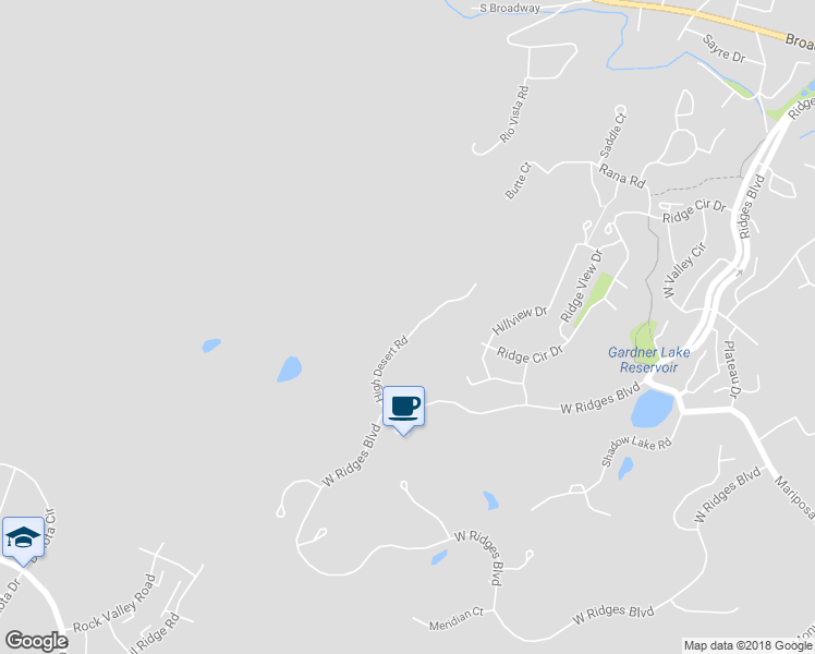 map of restaurants, bars, coffee shops, grocery stores, and more near 367 High Desert Road in Grand Junction