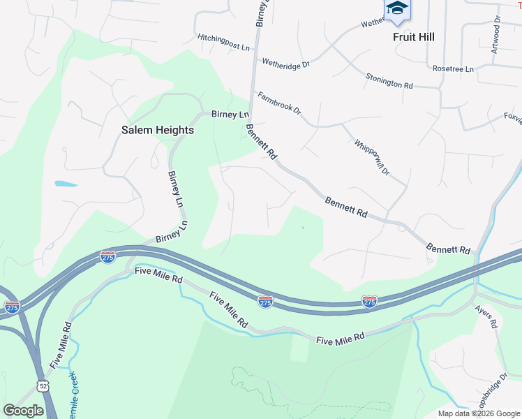 map of restaurants, bars, coffee shops, grocery stores, and more near 685 Hiddenpoint Drive in Cincinnati