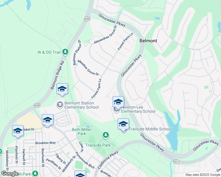 map of restaurants, bars, coffee shops, grocery stores, and more near 20121 Prairie Dunes Terrace in Ashburn