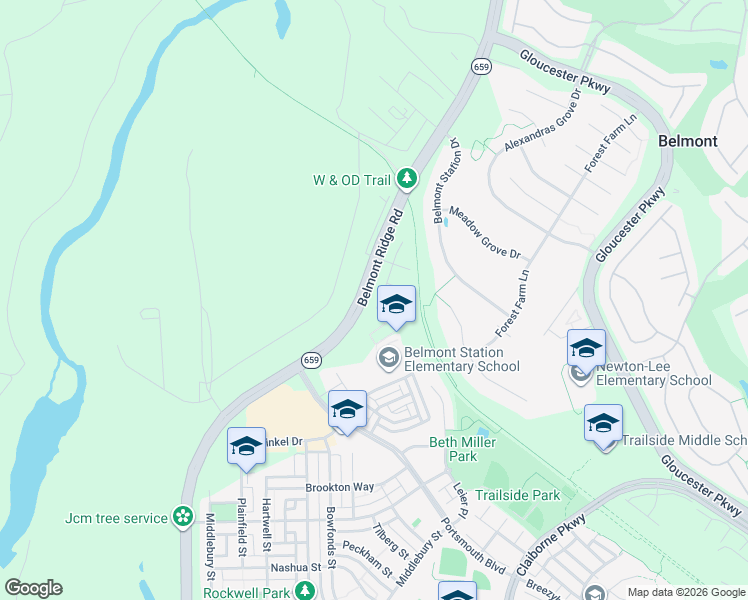 map of restaurants, bars, coffee shops, grocery stores, and more near 20117 Old Line Terrace in Ashburn