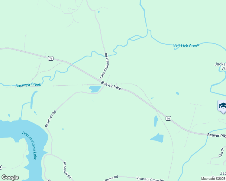 map of restaurants, bars, coffee shops, grocery stores, and more near 15336 Beaver Pike in Jackson