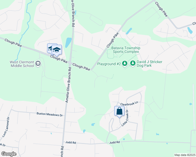map of restaurants, bars, coffee shops, grocery stores, and more near 116 Presidential Drive in Batavia
