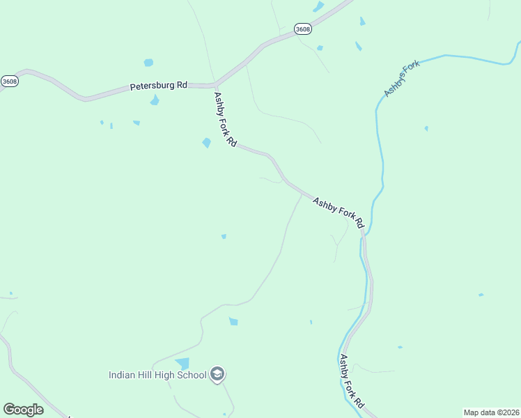 map of restaurants, bars, coffee shops, grocery stores, and more near 3225 Ashby Fork Road in Petersburg