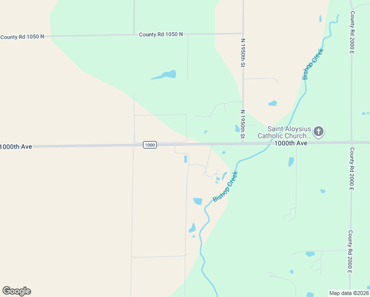 map of restaurants, bars, coffee shops, grocery stores, and more near 19253-19343 1000th Avenue in Dieterich