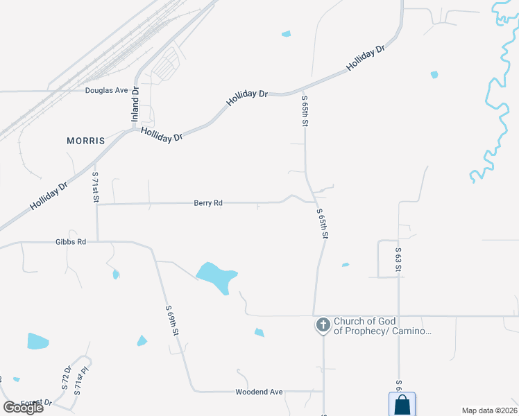 map of restaurants, bars, coffee shops, grocery stores, and more near 6633 Berry Road in Kansas City