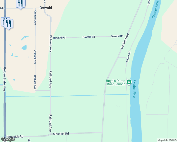 map of restaurants, bars, coffee shops, grocery stores, and more near 4793 Garden Highway in Yuba City