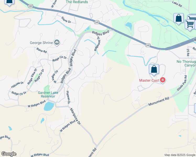 map of restaurants, bars, coffee shops, grocery stores, and more near 2419 Hidden Valley Drive in Grand Junction