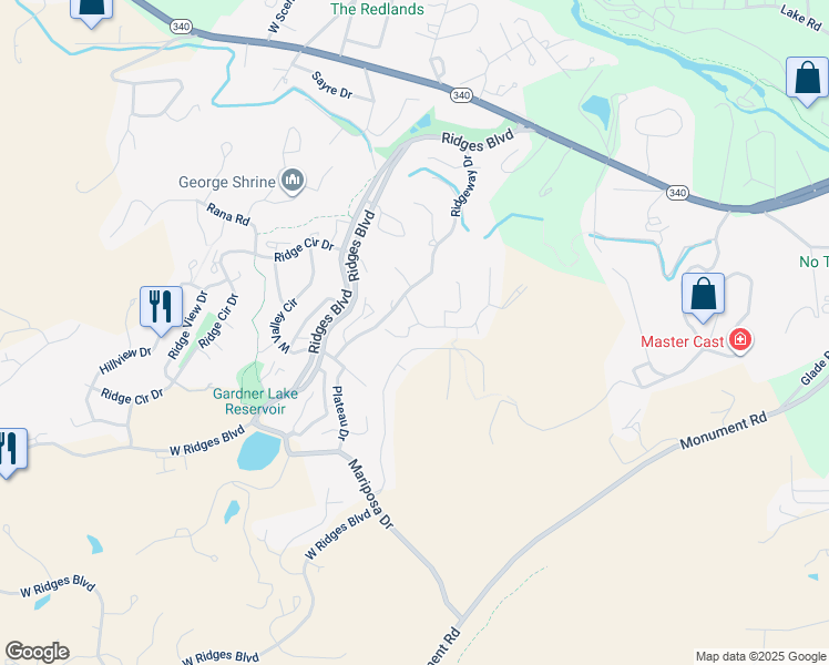 map of restaurants, bars, coffee shops, grocery stores, and more near 380 Hidden Valley Circle in Grand Junction