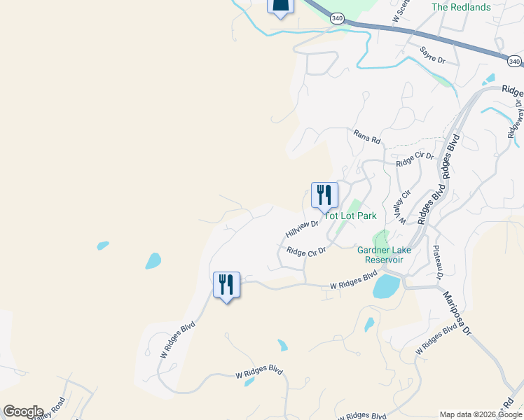 map of restaurants, bars, coffee shops, grocery stores, and more near 377 High Desert Road in Grand Junction