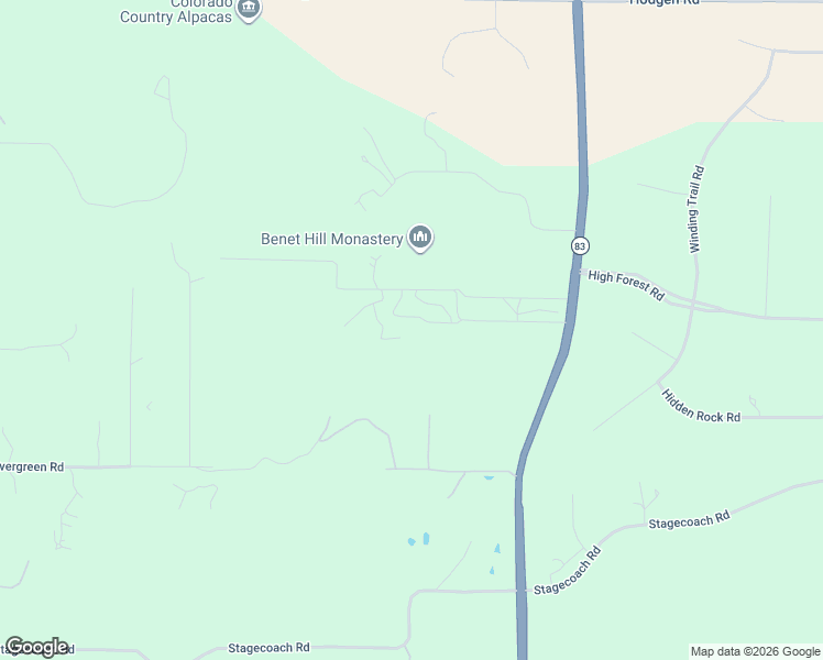 map of restaurants, bars, coffee shops, grocery stores, and more near 15530 Colorado 83 in Colorado Springs