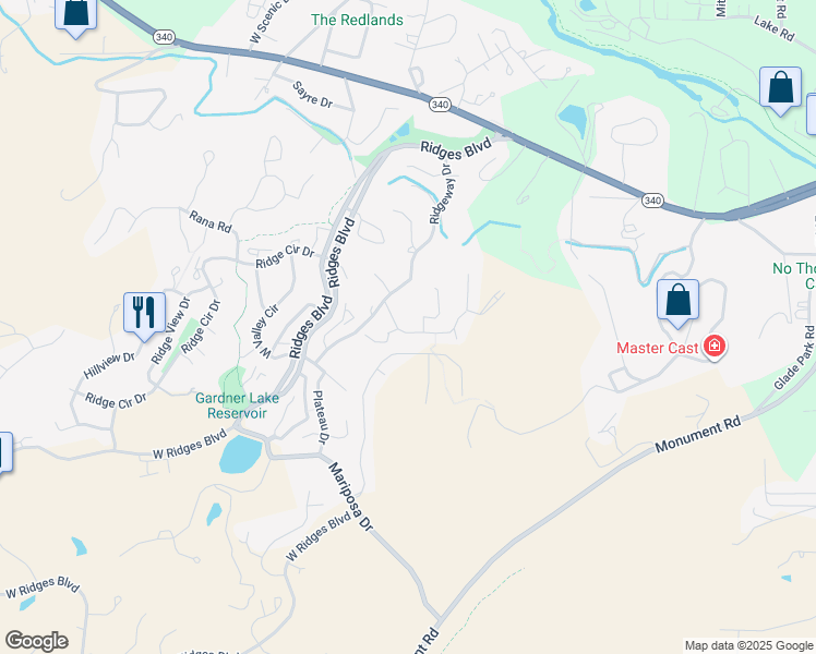 map of restaurants, bars, coffee shops, grocery stores, and more near 380 Hidden Valley Circle in Grand Junction