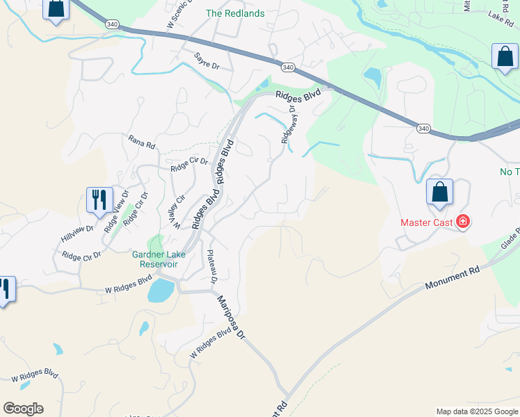 map of restaurants, bars, coffee shops, grocery stores, and more near 2407 Hidden Valley Drive in Grand Junction