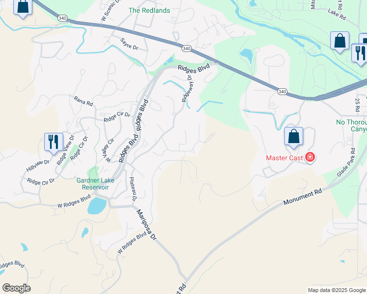 map of restaurants, bars, coffee shops, grocery stores, and more near 388 Hidden Valley Court in Grand Junction