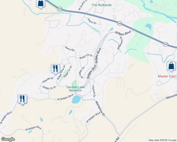 map of restaurants, bars, coffee shops, grocery stores, and more near 388 East Valley Circle in Grand Junction