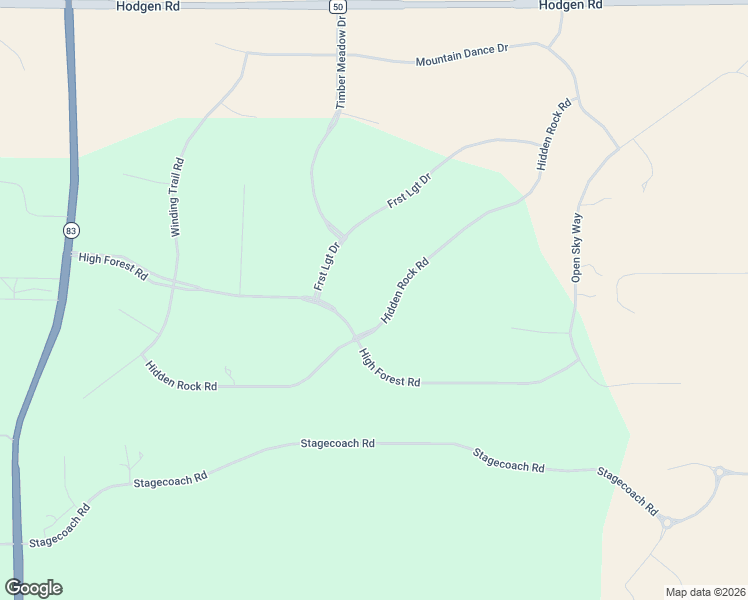map of restaurants, bars, coffee shops, grocery stores, and more near 4810 Hidden Rock Road in Colorado Springs