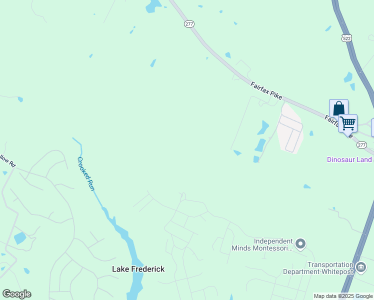 map of restaurants, bars, coffee shops, grocery stores, and more near in Lake Frederick