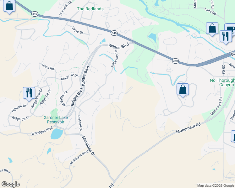 map of restaurants, bars, coffee shops, grocery stores, and more near 388 Hidden Valley Court in Grand Junction