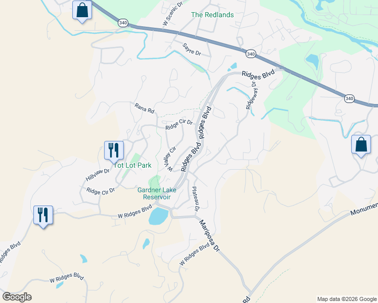 map of restaurants, bars, coffee shops, grocery stores, and more near 395 East Valley Circle in Grand Junction