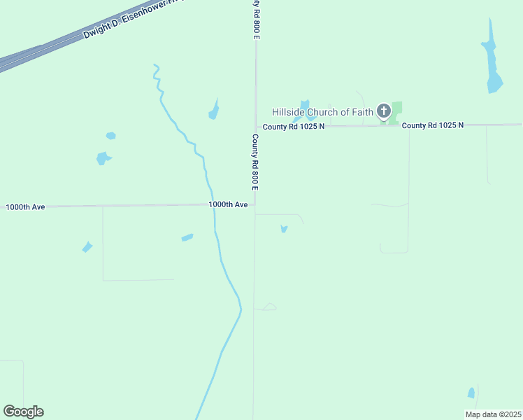 map of restaurants, bars, coffee shops, grocery stores, and more near 9956 County Road 800 East in Effingham