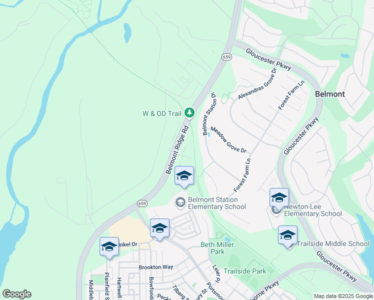 map of restaurants, bars, coffee shops, grocery stores, and more near 20056 Old Line Terrace in Ashburn