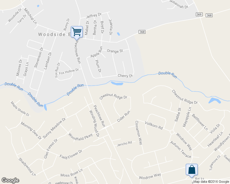 map of restaurants, bars, coffee shops, grocery stores, and more near 130 Chestnut Ridge Drive in Magnolia