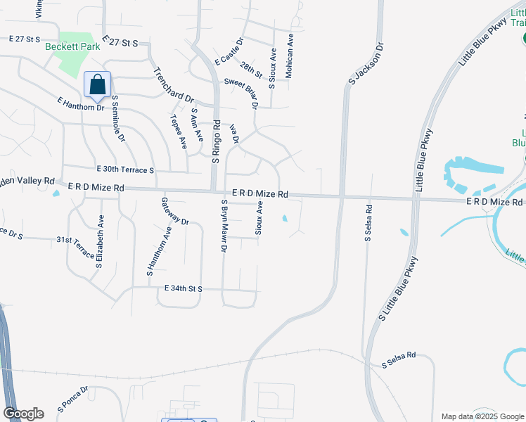 map of restaurants, bars, coffee shops, grocery stores, and more near 3119 South Sioux Avenue in Independence