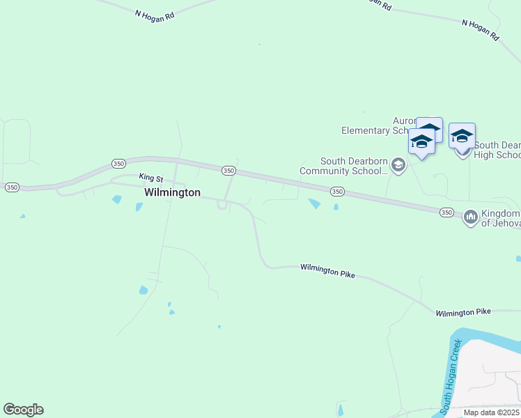 map of restaurants, bars, coffee shops, grocery stores, and more near 6716 Wilmington Pike in Aurora
