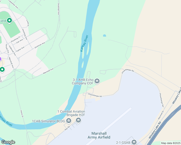 map of restaurants, bars, coffee shops, grocery stores, and more near 779 Ray Road in Fort Riley