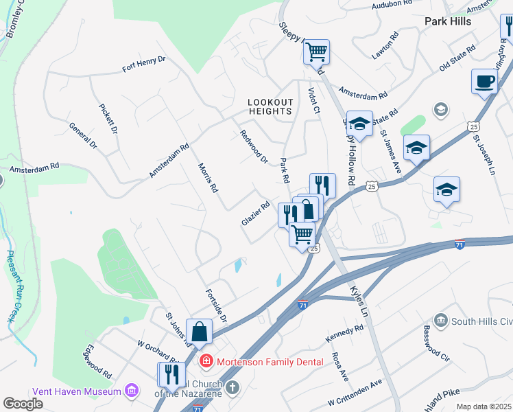 map of restaurants, bars, coffee shops, grocery stores, and more near 5 Howard Road in Covington