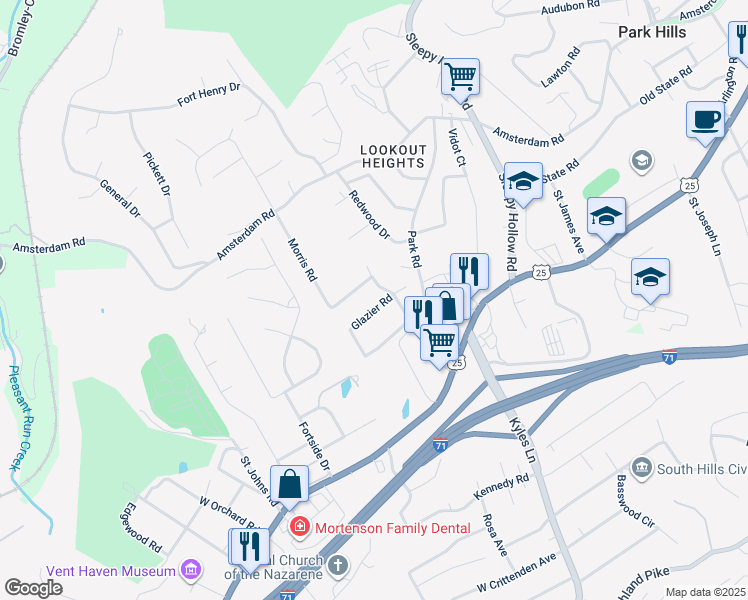 map of restaurants, bars, coffee shops, grocery stores, and more near 5 Howard Road in Covington
