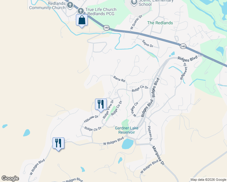 map of restaurants, bars, coffee shops, grocery stores, and more near 400 Rana Court in Grand Junction