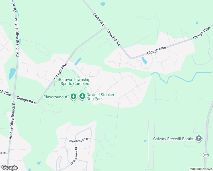 map of restaurants, bars, coffee shops, grocery stores, and more near 4227 Green Valley Court in Batavia