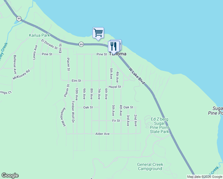 map of restaurants, bars, coffee shops, grocery stores, and more near 7123 5th Avenue in Tahoma